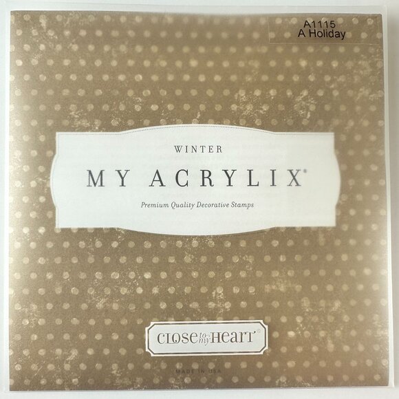 My Acrylix Close To My Heart A Holiday Winter Decorative Stamps a1115 - Picture 2 of 2